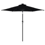 Sombrilla de jardín con poste de acero negro 225x225x212 cm de , Sombrillas - Ref: Foro24-4005064, Precio: 59,73 €, Descuento: %