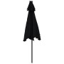 Sombrilla de jardín con poste de acero negro 225x225x212 cm de , Sombrillas - Ref: Foro24-4005064, Precio: 59,73 €, Descuento: %