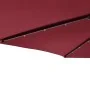 Garden umbrella with LED light, steel post, burgundy color, 225x225x212 cm. by , Umbrellas - Ref: Foro24-4005070, Price: 81,8...