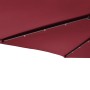 Gartenschirm mit LED-Licht, Stahlmast, Bordeaux, 225x225x212 cm. von , Sonnenschirme - Ref: Foro24-4005070, Preis: 83,65 €, R...