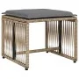 7-piece garden dining set with beige synthetic rattan cushions. by , Garden sets - Ref: Foro24-369012, Price: 345,08 €, Disco...