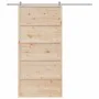 Solid pine wood barn door 100x208 cm by , Doors - Ref: Foro24-850629, Price: 119,81 €, Discount: %
