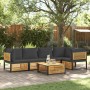 Set de sofás de jardín con cojines 6 pzas madera maciza acacia de , Conjuntos de jardín - Ref: Foro24-3214885, Precio: 774,78 €