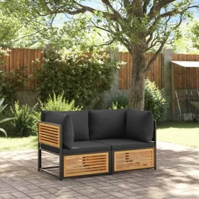 Gartensofas 2-teilig mit massiven Akazienholzrahmen und Kissen. von , Gartensets - Ref: Foro24-3214887, Preis: 300,06 €, Raba...