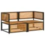 Garden sofas 2 pieces with solid acacia wood and cushions by , Garden sets - Ref: Foro24-3214887, Price: 300,06 €, Discount: %