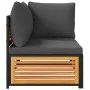 Garden sofas 2 pieces with solid acacia wood and cushions by , Garden sets - Ref: Foro24-3214887, Price: 300,06 €, Discount: %