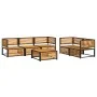 Garden sofa set with 6 pieces, solid acacia wood, and cushions. by , Garden sets - Ref: Foro24-3214891, Price: 799,27 €, Disc...