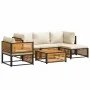 Garden sofa set with 6 pieces, solid acacia wood, and cushions. by , Garden sets - Ref: Foro24-3214909, Price: 730,66 €, Disc...