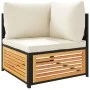 Garden sofa set with 6 pieces, solid acacia wood, and cushions. by , Garden sets - Ref: Foro24-3214909, Price: 730,66 €, Disc...