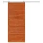 Puerta de granero madera maciza pino marrón miel 90x208 cm de , Puertas - Ref: Foro24-850634, Precio: 98,24 €, Descuento: %