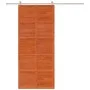 Solid pine wood barn door in honey brown color, 90x208 cm by , Doors - Ref: Foro24-850643, Price: 106,23 €, Discount: %