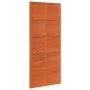 Solid pine wood barn door in honey brown color, 90x208 cm by , Doors - Ref: Foro24-850643, Price: 106,23 €, Discount: %