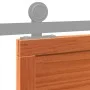 Solid pine wood barn door in honey brown color, 90x208 cm by , Doors - Ref: Foro24-850643, Price: 106,23 €, Discount: %