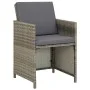 Sillas de jardín 2 unidades con cojines ratán sintético gris by vidaXL, Garden chairs - Ref: Foro24-311907, Price: 136,48 €, ...