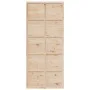 Puerta de granero madera maciza de pino 90x208 cm de , Puertas - Ref: Foro24-850641, Precio: 85,61 €, Descuento: %