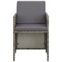 Sillas de jardín 2 unidades con cojines ratán sintético gris by vidaXL, Garden chairs - Ref: Foro24-311907, Price: 135,02 €, ...