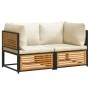 Garden sofas 2 pieces with solid acacia wood and cushions by , Garden sets - Ref: Foro24-3214916, Price: 289,06 €, Discount: %