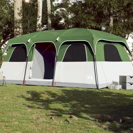 Waterproof green family tent for 9 people by , tents - Ref: Foro24-94539, Price: 302,45 €, Discount: %