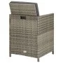 Gartenstühle, 2 Stück, mit grauen Polstern aus synthetischem Rattan. von vidaXL, Gartenstühle - Ref: Foro24-311907, Preis: 13...