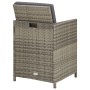Gartenstühle, 2 Stück, mit grauen Polstern aus synthetischem Rattan. von vidaXL, Gartenstühle - Ref: Foro24-311907, Preis: 13...