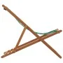 Faltbare Strandstühle, 2 Stück, Stoff aus massivem Holz mit Blattmuster. von , Gartenstühle - Ref: Foro24-3214500, Preis: 111...