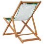 Folding beach chairs, set of 2, with solid wood frame and leaf print fabric. by , Garden chairs - Ref: Foro24-3214500, Price:...