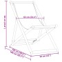 Folding beach chairs, set of 2, with solid wood frame and leaf print fabric. by , Garden chairs - Ref: Foro24-3214500, Price:...
