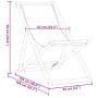 Folding beach chairs, set of 2, with solid wood frame and leaf print fabric. by , Garden chairs - Ref: Foro24-3214500, Price:...