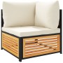 Set de sofás de jardín con cojines 7 pzas madera maciza acacia de , Conjuntos de jardín - Ref: Foro24-3214928, Precio: 857,67...