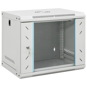 Wall-mounted 9U 19" network rack cabinet IP20 53x40x30 cm by , Network storage systems - Ref: Foro24-30261, Price: 85,21 €, D...