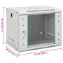 Wall-mounted 9U 19" network rack cabinet IP20 53x40x30 cm by , Network storage systems - Ref: Foro24-30261, Price: 85,21 €, D...