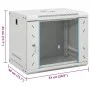 Wall-mounted 9U 19" network rack cabinet IP20 53x40x30 cm by , Network storage systems - Ref: Foro24-30261, Price: 89,01 €, D...