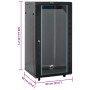 Rotating leg server rack 22U 19" IP20 60x60x120 cm by , Network storage systems - Ref: Foro24-30268, Price: 258,03 €, Discoun...