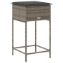Küchenhocker mit 2 Stück grauen Kunststoff-Rattan-Kissen von , Gartenstühle - Ref: Foro24-368319, Preis: 111,89 €, Rabatt: %