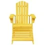 Adirondack chair with solid yellow fir wood ottoman by , Garden chairs - Ref: Foro24-4007241, Price: 95,34 €, Discount: %