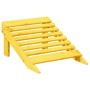 Adirondack-Stuhl mit massiver gelber Fichtenholz-Ottomane. von , Gartenstühle - Ref: Foro24-4007241, Preis: 97,42 €, Rabatt: %
