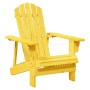 Adirondack-Stuhl mit massiver gelber Fichtenholz-Ottomane. von , Gartenstühle - Ref: Foro24-4007241, Preis: 97,42 €, Rabatt: %