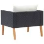 Individual garden sofa with black synthetic rattan cushions by vidaXL, Outdoor sofas - Ref: Foro24-310220, Price: 90,45 €, Di...