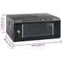 Wall-mounted 4U 19" server rack cabinet IP20 53x40x21 cm by , Network storage systems - Ref: Foro24-30256, Price: 65,46 €, Di...