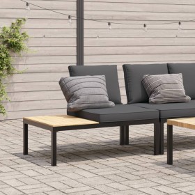 Black aluminum garden bench with cushions by , garden benches - Ref: Foro24-4008571, Price: 152,76 €, Discount: %