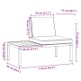 Gartenbank mit schwarzen Aluminiumkissen von , Gartenbänke - Ref: Foro24-4008571, Preis: 152,76 €, Rabatt: %