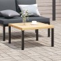Black aluminum garden coffee table 65x65x40 cm by , Garden tables - Ref: Foro24-4008573, Price: 82,78 €, Discount: %