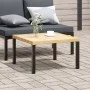 Mesa de centro de jardín aluminio negro 65x65x40 cm de , Mesas de jardín - Ref: Foro24-4008573, Precio: 81,70 €, Descuento: %