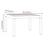Mesa de centro de jardín aluminio negro 65x65x40 cm de , Mesas de jardín - Ref: Foro24-4008573, Precio: 81,70 €, Descuento: %