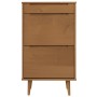 Solid pine wood SHOE RACK mold in brown 59.5x35x103 cm by , Shoe racks and shoe organizers - Ref: Foro24-4013411, Price: 171,...