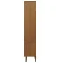 Solid pine wood display cabinet MOLDE in brown, 90x35x175 cm by , Bookcases and shelves - Ref: Foro24-4013413, Price: 301,04 ...