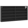 Black engineered wood display case 100x8.5x50 cm by , Shelves and shelves - Ref: Foro24-847948, Price: 36,01 €, Discount: %