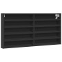 Schwarze Ingenieurholzvitrine 100x8,5x50 cm von , Regale und Regale - Ref: Foro24-847948, Preis: 36,37 €, Rabatt: %