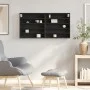 Black engineered wood display case 100x8.5x50 cm by , Shelves and shelves - Ref: Foro24-847948, Price: 36,01 €, Discount: %