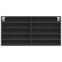 Black engineered wood display case 100x8.5x50 cm by , Shelves and shelves - Ref: Foro24-847948, Price: 36,01 €, Discount: %